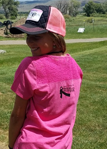 Pink Lace Tee Back