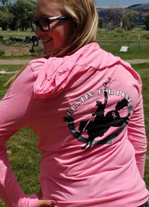 Pink Zip Sweat Shirt Bustin Back