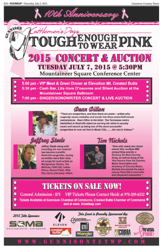 TETWP Concert and Auction Poster