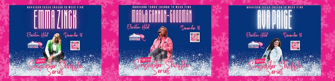 Winter Songwriter Shuffle Series Dec 16 Performers