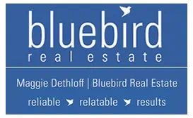 BlueBird Real Estate Maggie Dethloff Logo