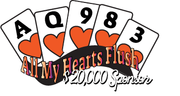 All hearts flush poker cards is a $20,000 sponsor.